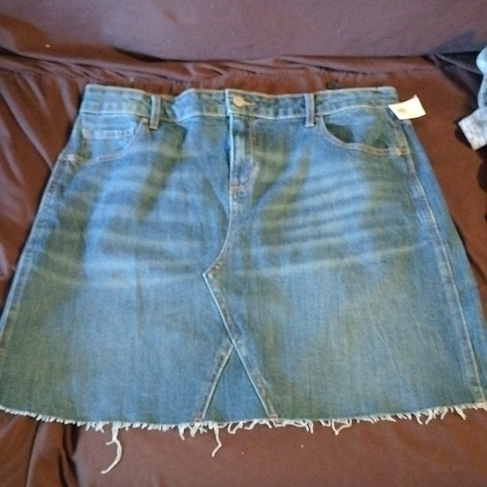 Old Navy Blue A-Line Mini Skirt Casual